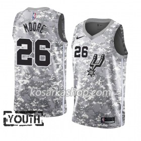 Dres San Antonio Spurs Ben Moore 26 Nike 2018-19 Siva Swingman - Dječji